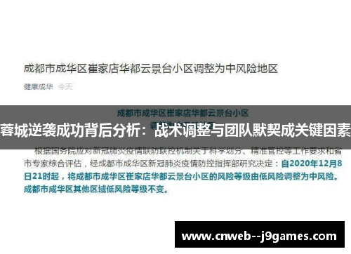 蓉城逆袭成功背后分析：战术调整与团队默契成关键因素